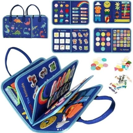 35 in 1 Early Learning Education Washable Felt Quiet Book Sensory Toy Enlightenment Cognitive Kids Toddler Montessori Felt Busy Book