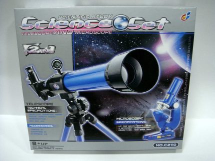 Children Science Education Toy Combination of Microscope and Astronomy Telescope